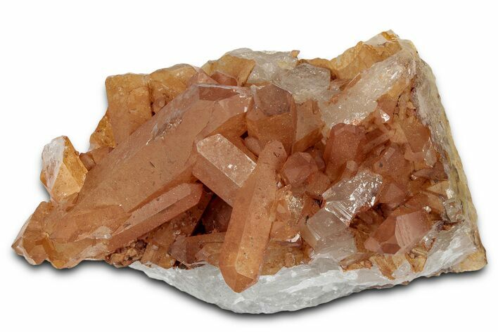 Tangerine Quartz Crystal Cluster - Brazil #328927